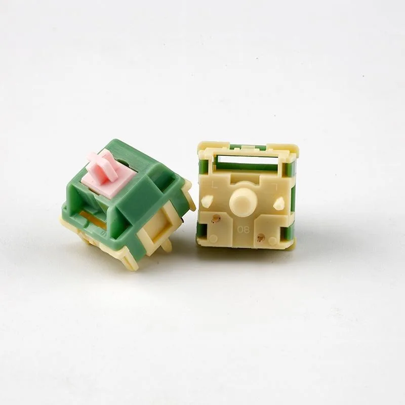 WJBY Lab HMX Lotus Switch 5pin Linear Mechanical Keyboard Switch Crisp Mahjong Clack Factory Lubrication Custom Accessories 45g