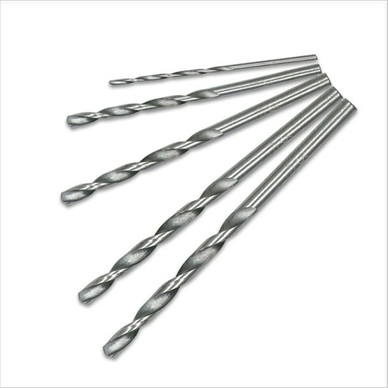 1/1.5/2/2.5/3mm 50 pezzi punte da trapano rivestite in titanio HSS punte da trapano in acciaio ad alta velocità set utensile elettrico per la lavorazione del legno plastica di alluminio