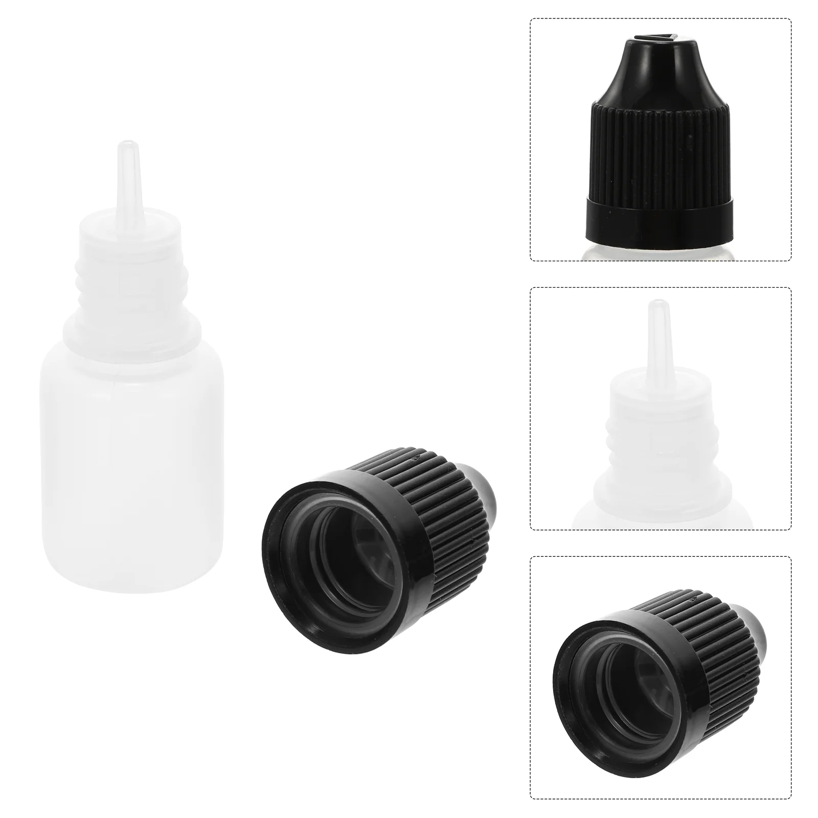 20 Pcs Air Eye Drop Bottle Squeezable Bottles Filling Liquid Dropper Refillable Squeeze Containers Travel