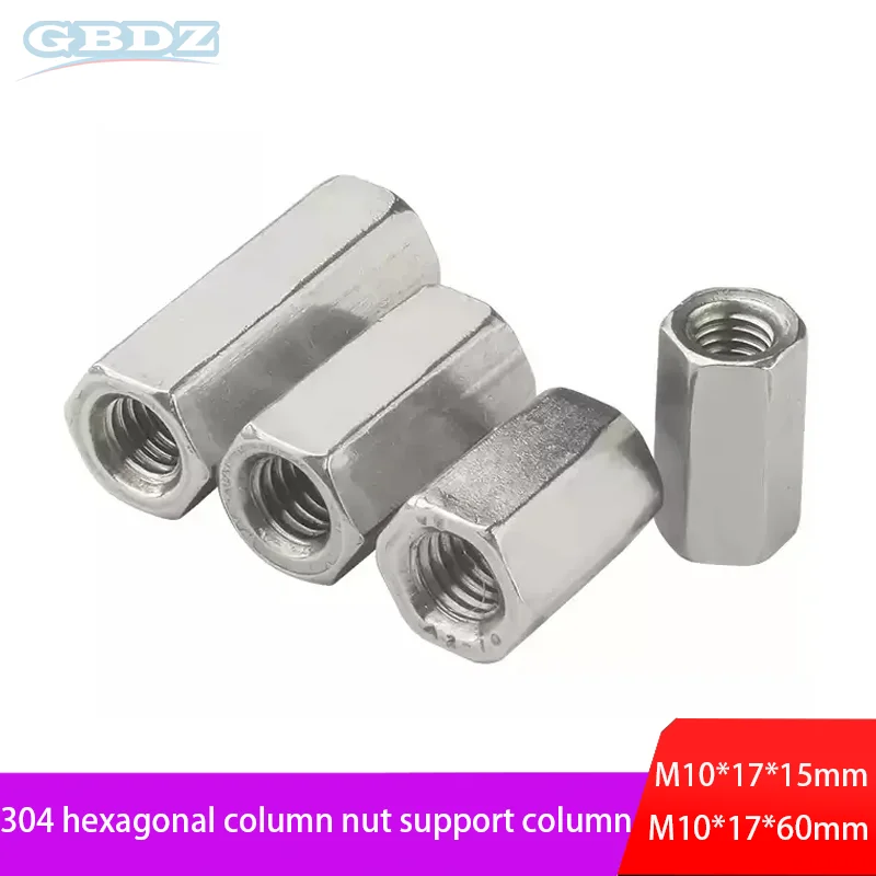 304 Stainless Steel Double Pass Hexagonal Isolation Column Motherboard Support Screw M10 Chassis Screw Electronic Accessories