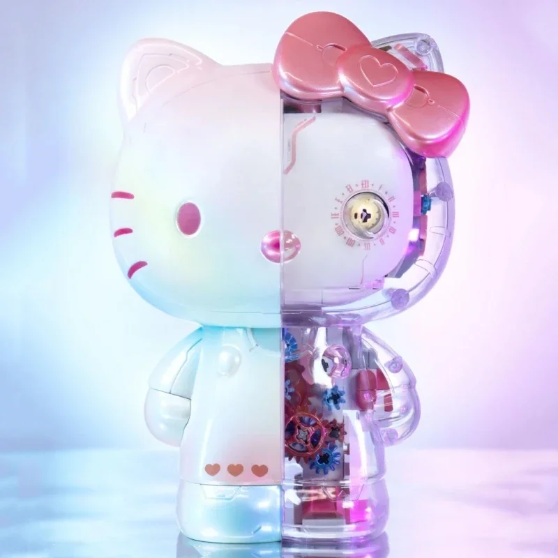 

Строительные блоки Sanrio HELLO KITTY, красочная глазурь, большие украшения для тела, образовательная сборка, модель игрушки, Рождественский подарок