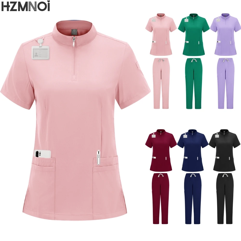 

Профессиональная медицинская униформа для женщин: костюм врача, медсестры, клинический хирургический комплект, лабораторный халат, брюки, рабочая одежда для спа и салонов красоты