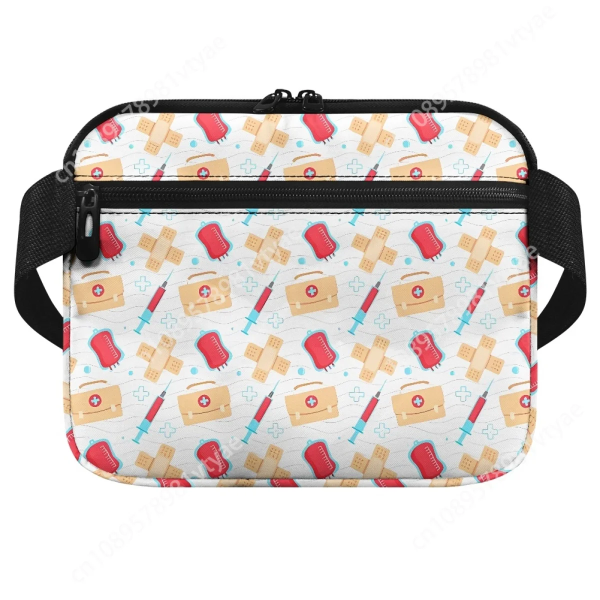 Medische Apparatuur Bandage EHBO Kit Cartoon Print Dames Heuptas Multi-Pockets Verstelbare Ziekenhuis Verpleegster Riem Tassen Cadeau