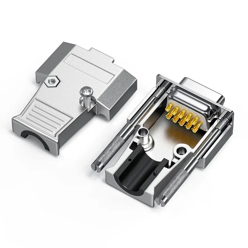 HDB15 VGA Soldering Head Connector Pure Copper Gold-plated 3Rows 15Pin Male Female Plugs Computer Monitor Projector VGA Joints
