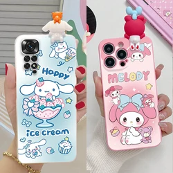 Cartoon 3D Melody Dog Cute Tpu Case For POCO M5S M3 M4 X3 X4 X6 F5 M6 Pro F3 F4 GT Redmi 12C 13C Xiaomi Mi 11T 12T 13T Pro Cover