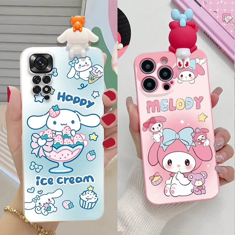 Cute 3D Cinnamoroll Melody Case For Honor X8 X7 X8A X7A X7B X9B X8B 90 70 Lite 10i X6 X6A X6S Magic 4 5 6 Lite X9 X9A 9X 50 20