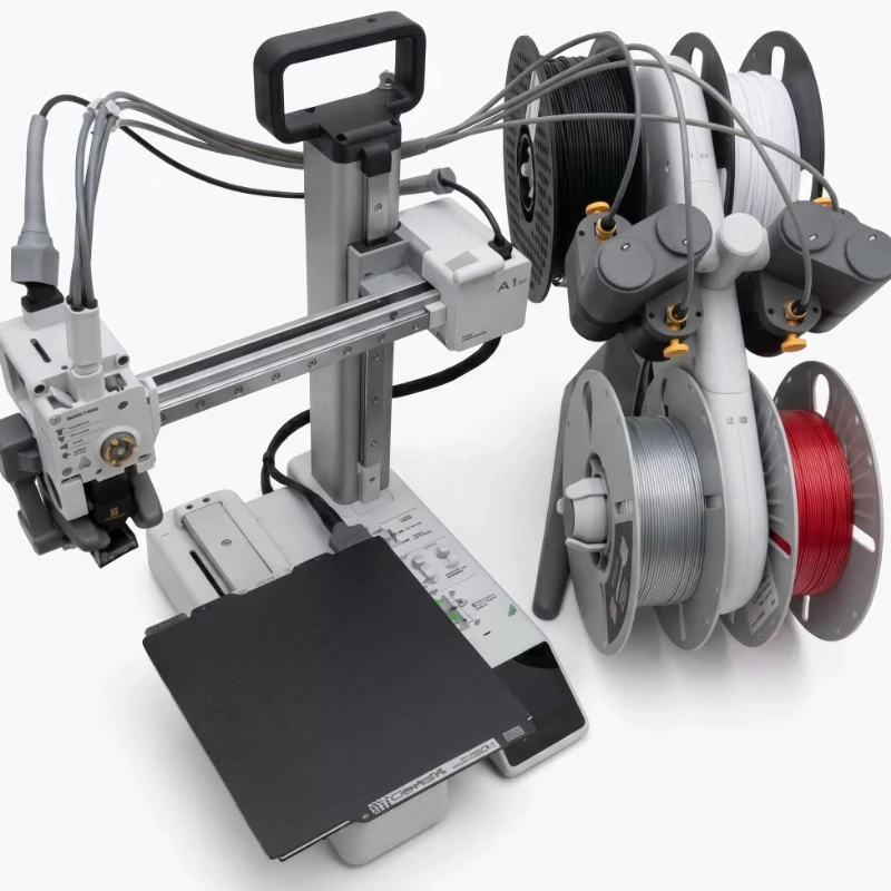 A1 Mini Combo Printer Fully Automatic Leveling High-Speed Precision Multi-Color Model Making Supports PLA Motor AMS Lite
