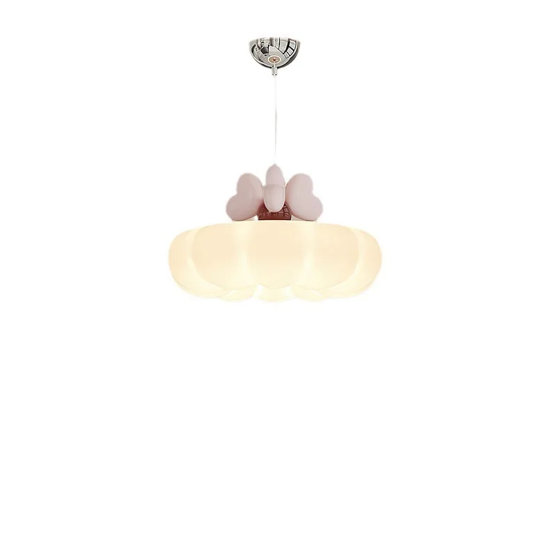 

Cream wind children's room chandelier Nordic creative girl bedroom Bauhaus eye protection ceiling lamp