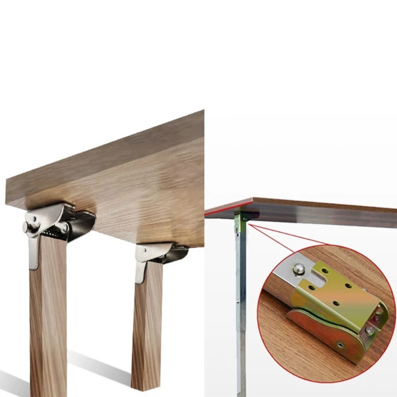 Sofa Invisible Folding Hinge 90 Degree Self-Locking Folding Furniture Hardware Dining Table Connection Foot 40JE