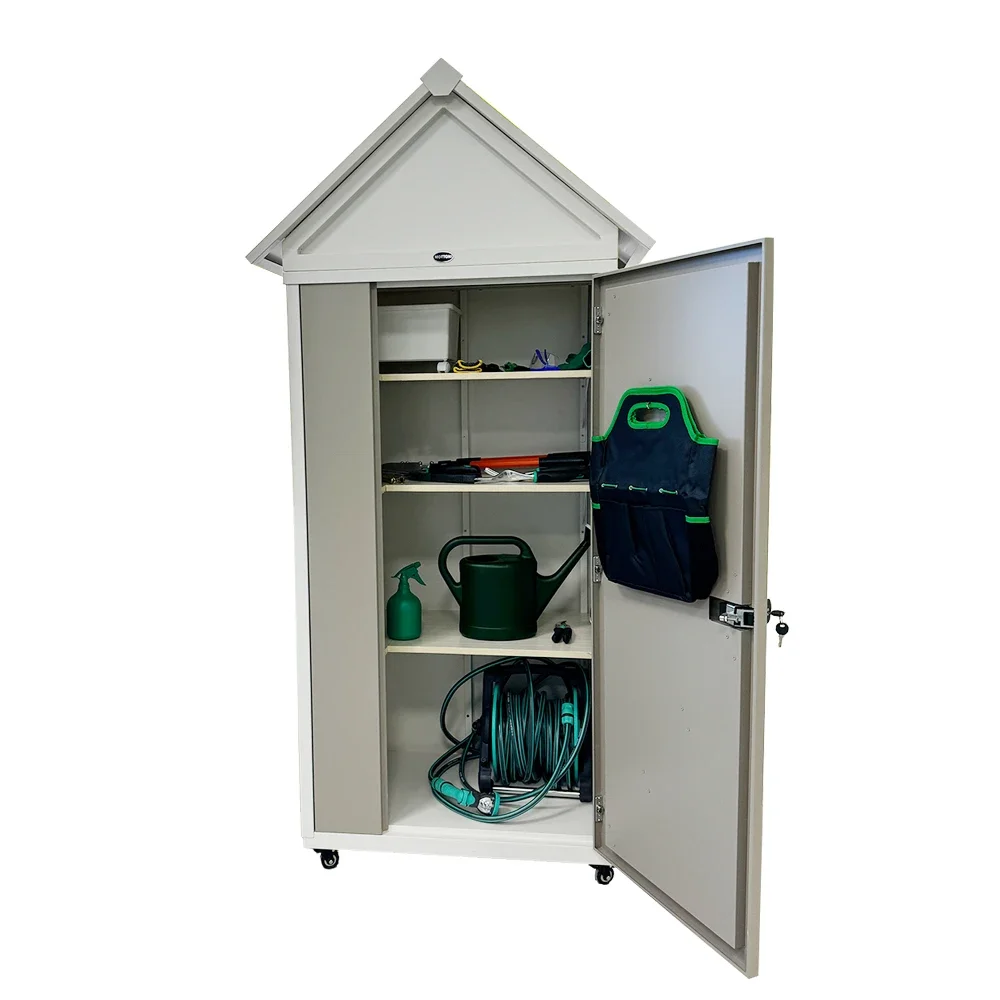 Balcony Terrace Storage Cabinet Outdoor Tool Room Metal Large Locker