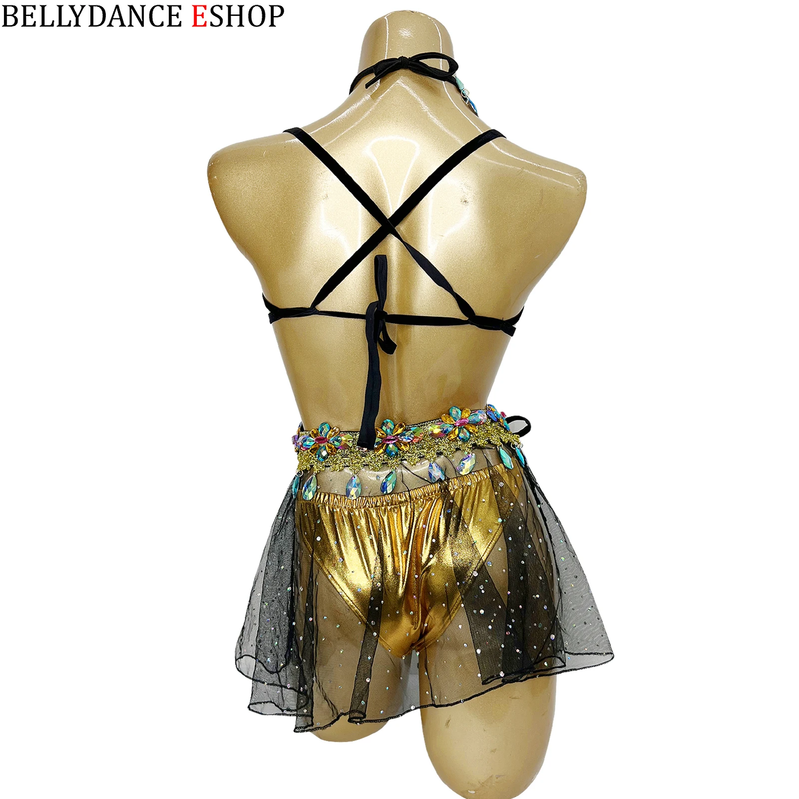 New Sexy Samba Carnival Costume For Women Wire Bra Top Belt Mini Skirt For Festival Party Nightclub Raves Dances Clubwear Outfit