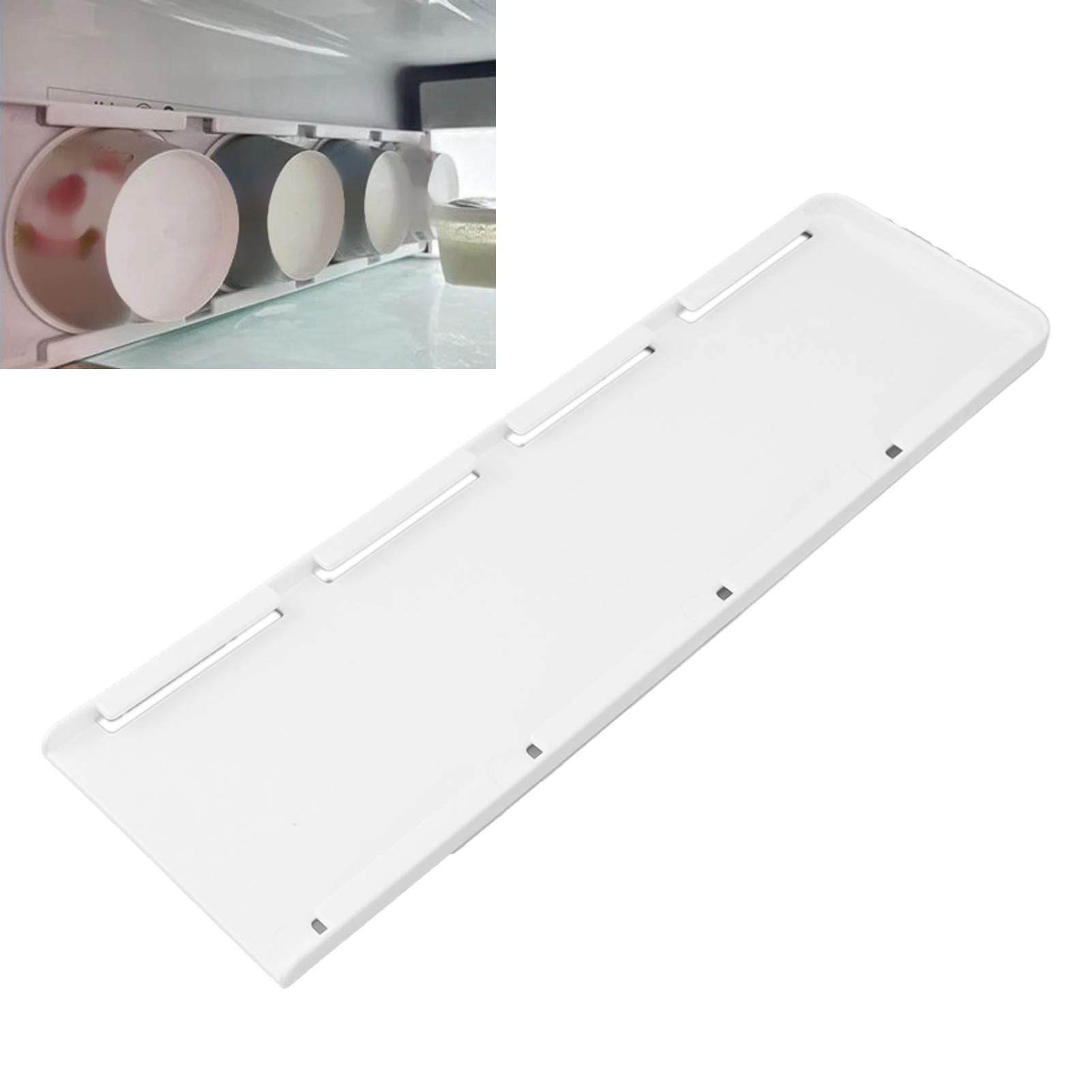 Yogurt Sliders Joghurt-Kühlschrank-Organizer, einfach zu installieren, 3,75 Zoll breite Öffnung, Platz für 4 Joghurts, platzsparend für kleine Kühlschränke