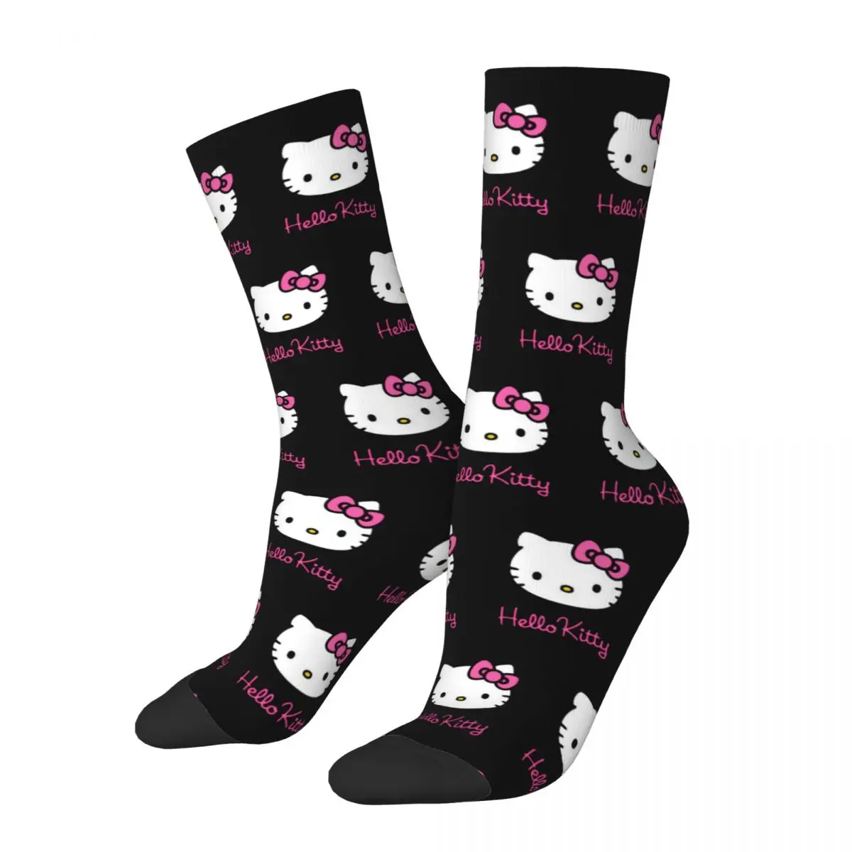 

Cute Cat Hello Kitty Cats Socks for Girls Warm Casual Socks Harajuku Product Middle Tube Socks Best Gift Idea