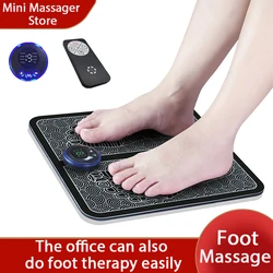 Portable Electric Foot Massager Pulse Physiotherapy Foot Pad Foldable Pad Fully Automatic Circulation Massage Body