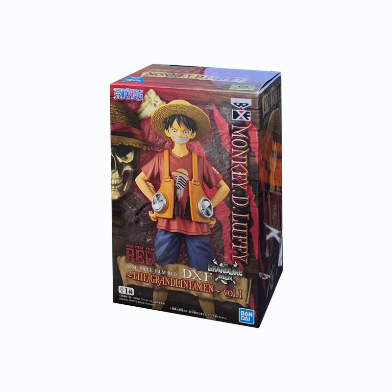 Bandai Original Banpresto Anime One Piece Film RED DXF The Grandline Men Monkey D Luffy PVC Figurka kolekcjonerska Model Zabawki