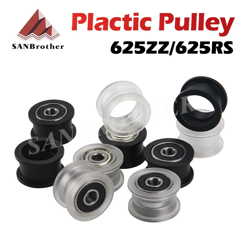 

3D Printer Accessories Opensource Passive Wheel Plastic Pulley Driven Wheel Perrin Idler Wheel Smooth Wheel