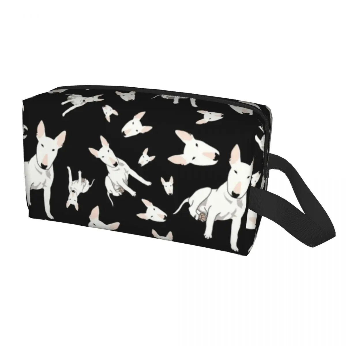 Travel David Bull Terrier Toiletry Bag Kawaii Dog Animal Cosmetic Makeup Organizer for Women Beauty Storage Dopp Kit Case