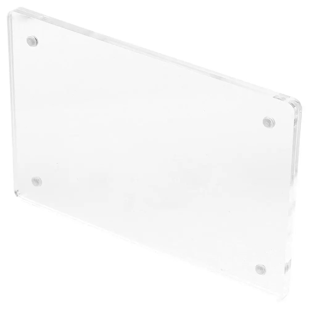 

Акриловая прозрачная двусторонняя магнитная безрамочная подставка-держатель для вывесок, для визиток, для использования в офисах и магазинах