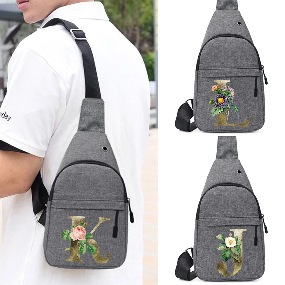 

Новая серия сумок через плечо Golden Flower Letter: сумка-кроссбоди, нагрудная сумка, сумка для телефона и мелочей, регулируемая сумка для велопрогулок и поездок на работу