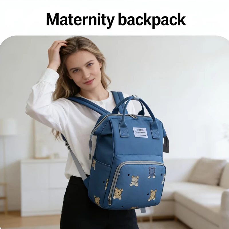 Mommy Outting Bag Mummy Bag Fashion Mommy Bag Lightweight Portable Large-capacity Baby Backpack Female Storage Go Out Travel