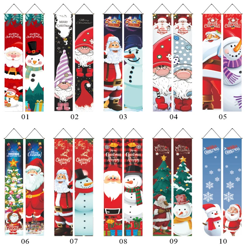 Santa,Snowman,Elk,banners,Merry Christmas,home decorations,gifts,Christmas doors,flags,banners 2024,Happy New Year,holiday party