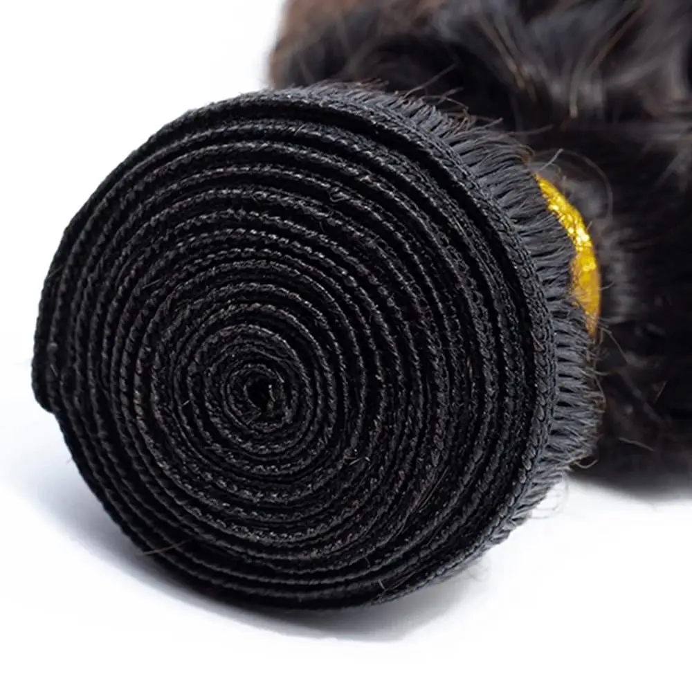 16 18 20 дюймов T1b/4/30 Ombre Highlight Объемная волна Пучки человеческих волос Двойной уток Темно-коричневый пучок человеческих волос для женщин