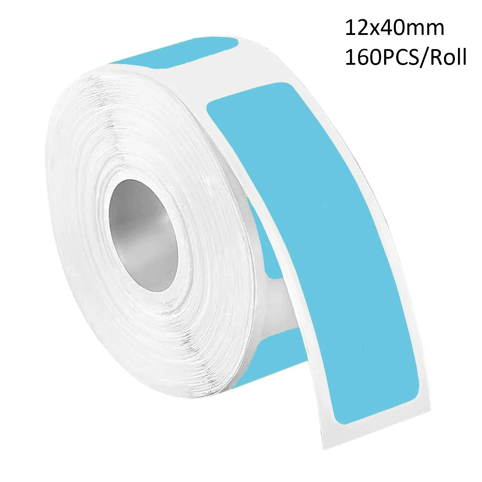 12x40mm Blue Thermal Label Paper Self-Sdhesive Color Label Sticker With Mini Printer Pocket Label Maker For Laptop Charging Line