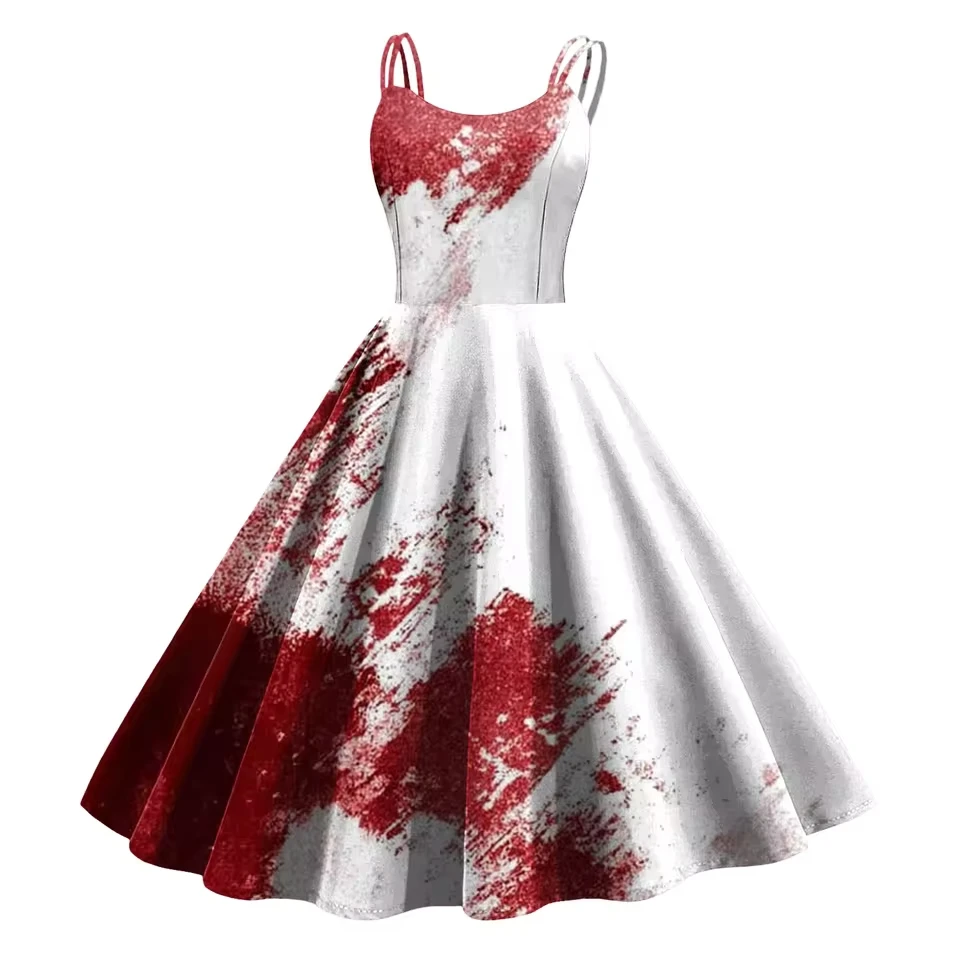 

Women Sexy Suspender Dress Women Colorful Printed Waist Sleeveless Dress Suitable For Daily And Summer Dresses For Women 2025