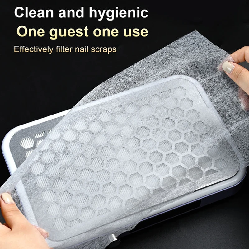 100/200Pcs Disposable Nail Art Vacuum Dust Collector Non-Woven Filter Paper Manicure Machine Dust Filter Paper Cleaning Tools view 4