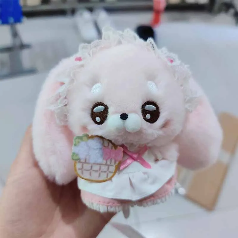 Cute Cartoon Anime Peripheral Doll Simulation Rabbit Dog Doll Pendant Creative Backpack Pendant Decoration Girl Birthday Gift