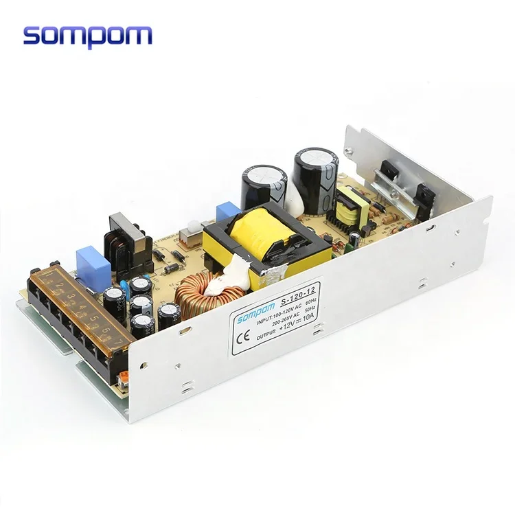 Indoor Lighting Project AC 110V 220V To DC 120W LED Power Supply 12V 10A Lighting Transformer