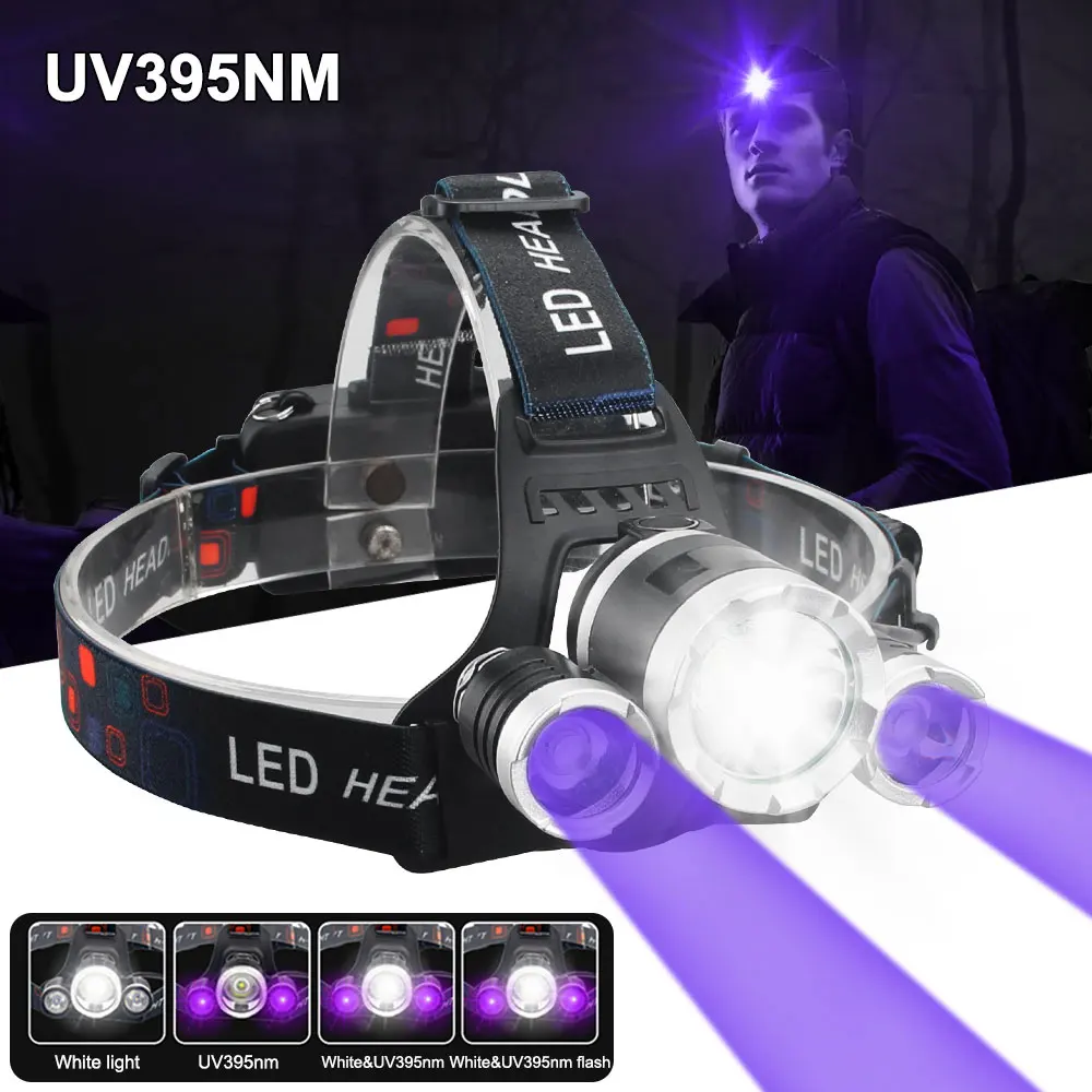 90°Super Bright Led Headlamp Use 18650 Battery Fishing Headlight Head lamp 4 Gear Outdoor Hunting Camping Waterproof Head Light