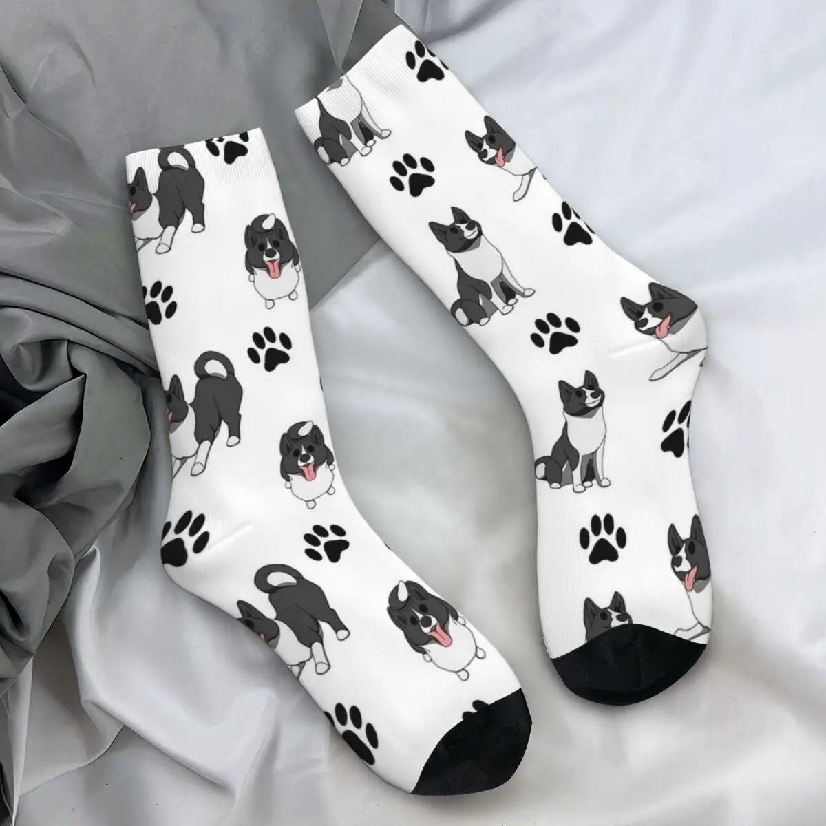 

Носки Karelian в виде собачьих лап, модные чулки в виде животных, мужские мягкие дышащие носки для бега, зимние Нескользящие дизайнерские носки
