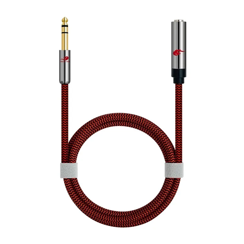 1/4 Inch TRS 6.35mm Male to Female Stereo Audio Cable for Headphone Amplifiers Mixer Electric Guitar Extension Shielded Cords