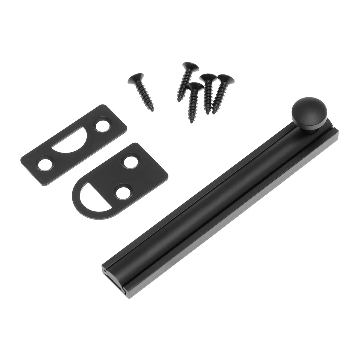 

Copper Safety Door Bolts Latch 4 Inch Matte Black Anti-Theft Lock Buckle For Home Office Furniture Wood Repair Flush Mount