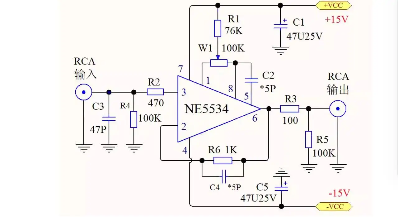 HIFI NE5534 DC-Puffer Stereo OP-AMP Vorverstärker Schaltkreisplatine unterstützt OPA627 AD847 AD797 OPA637 Audio Einzel-OP-Verstärker – Detail 1