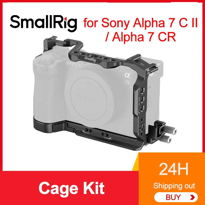 Smallrig Cage Kit for Sony Alpha 7 C II / Alpha 7 CR QR Plate Compatible for DJI RS 2 / RSC 2 / RS 3 / RS 3 Pro Stabilizers