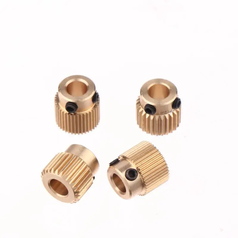 

5Pcs/set Brass Extruder Wheel 26/40 Teeth Drive Gears For Creality CR-10 10S S4 S5 Ender 3 / Pro / V2 3D Printer Accessories