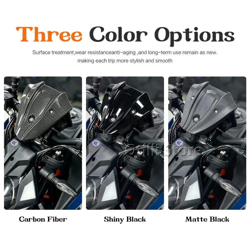 Motorcycle Windshield Windscreen For 390 Duke DUKE390 1290 Super Duke R Front Wind Deflector Flyscreen Fairing Accessories