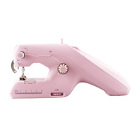 Sewing Machine Household Mini Handheld Portable Electric Two-wire Sewing Machine Pink White