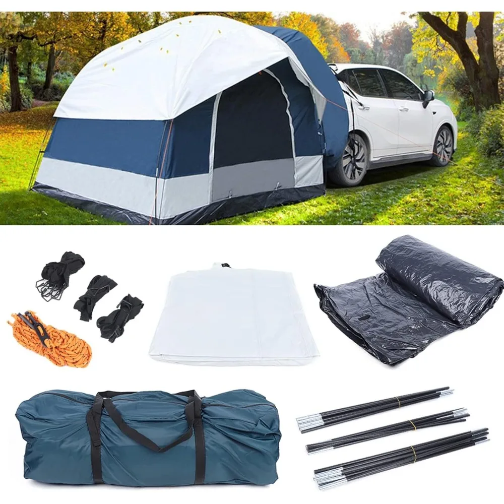 

Universal SUV Camping Tent Car SUV Trunk Tent Rear Awning Sunshade Rainproof Canopy for Camping BBQ