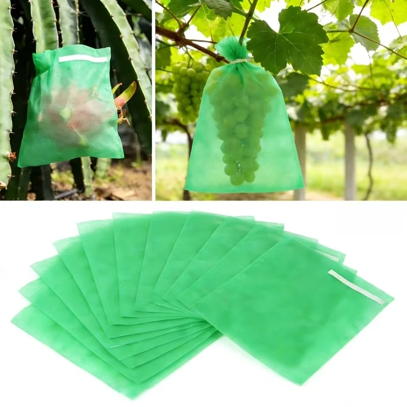 Bolsa Protectora Contra Insectos y Pájaros para Frutas, Herramienta Práctica para Plantar Uvas, Pitahayas, Higos y Otros Árboles Frutales