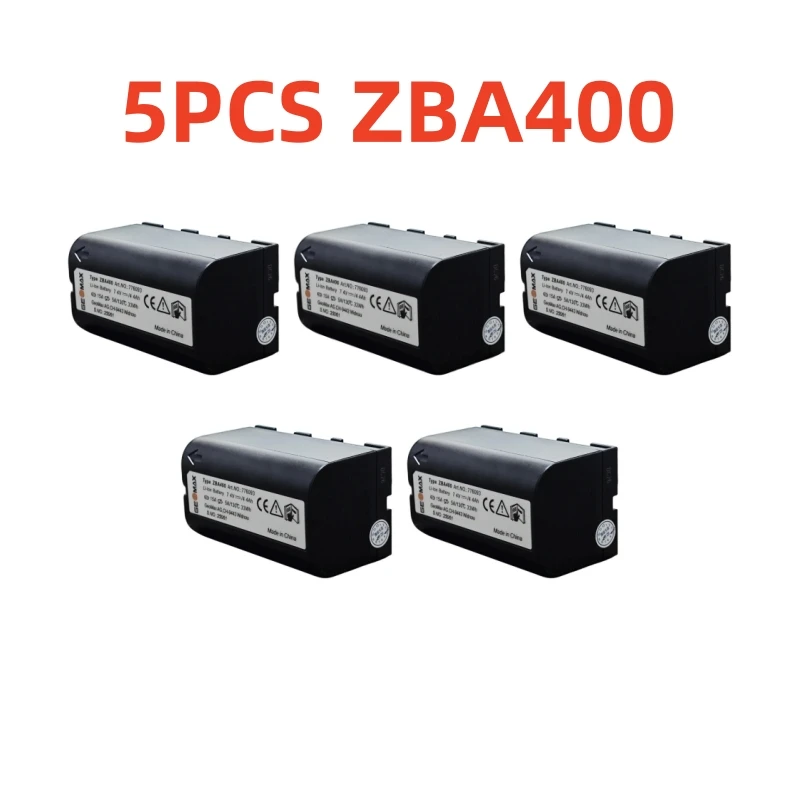 5 ชิ้น ZBA400 แบตเตอรี่สำหรับ GEOMAX ZT20 ZT80 Zenith 50 ZOOM 10 20 30 35 PRO ZOOM 80 Series Total Surveying Stations Power Battery