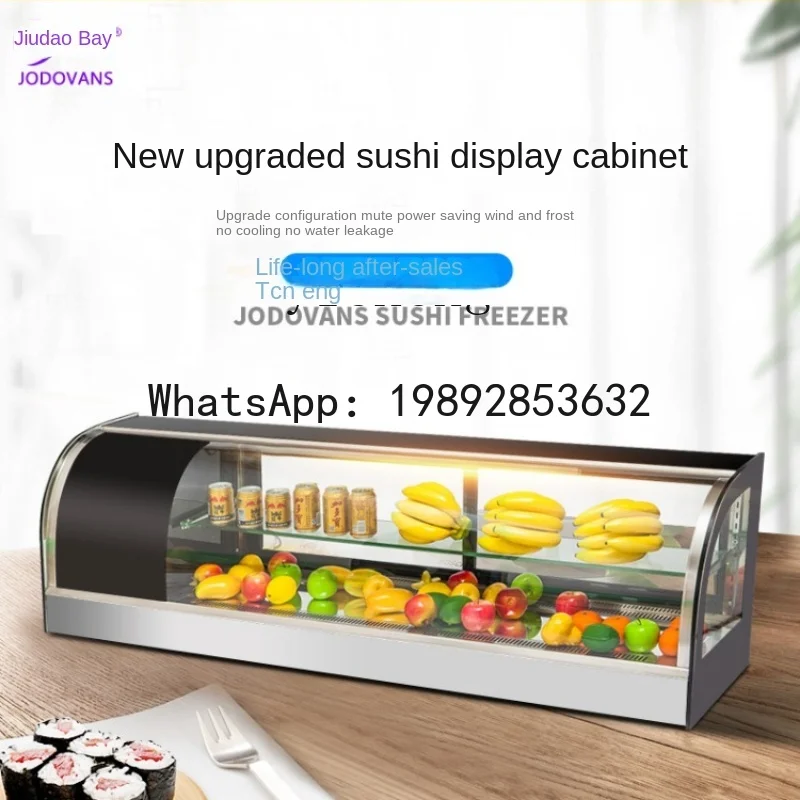

Display Cabinet Small Desktop Refrigerated Cake Counter Commercial Fruit Dessert Fresh Cabinet