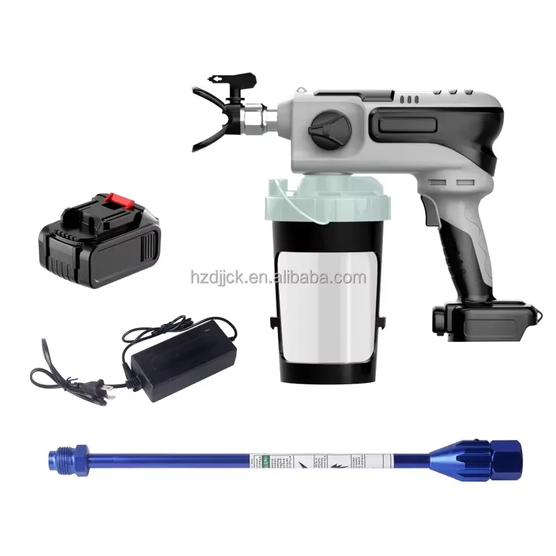 Electric 21V Lithium Battery Airless Spray Machine Brushless Motor New Capacity DIY Grade Customizable Paint Coating