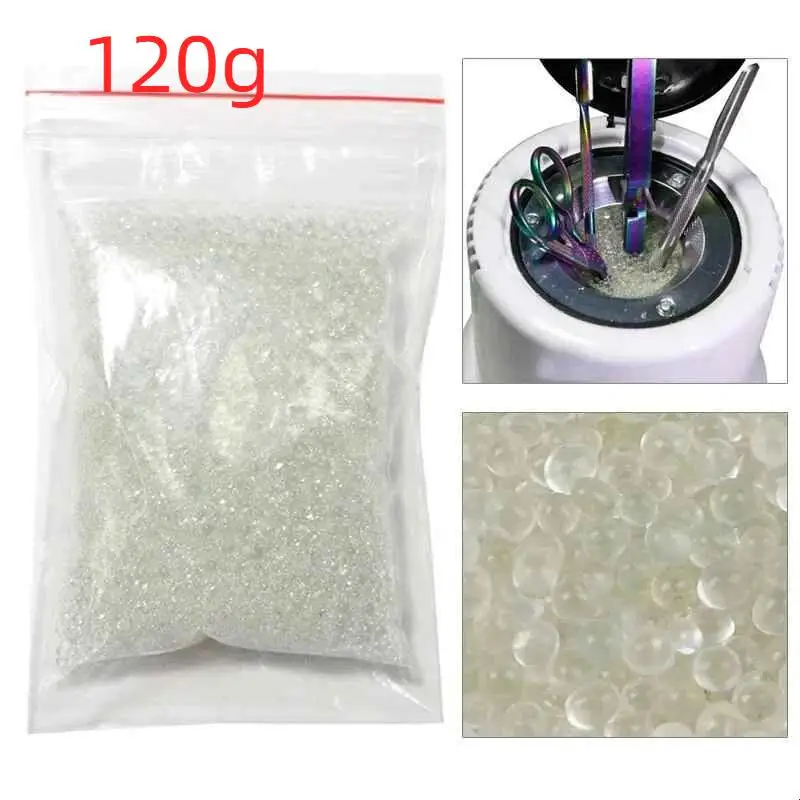 1 Set Manicure Sterilizer Box Nail Art Tools 120g Quartz Sand High Temperature Disinfection Beads