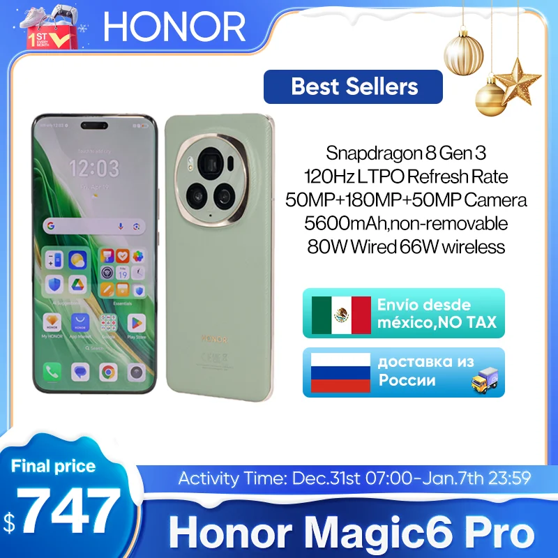 New HONOR Magic6 Pro Global Version 6.8