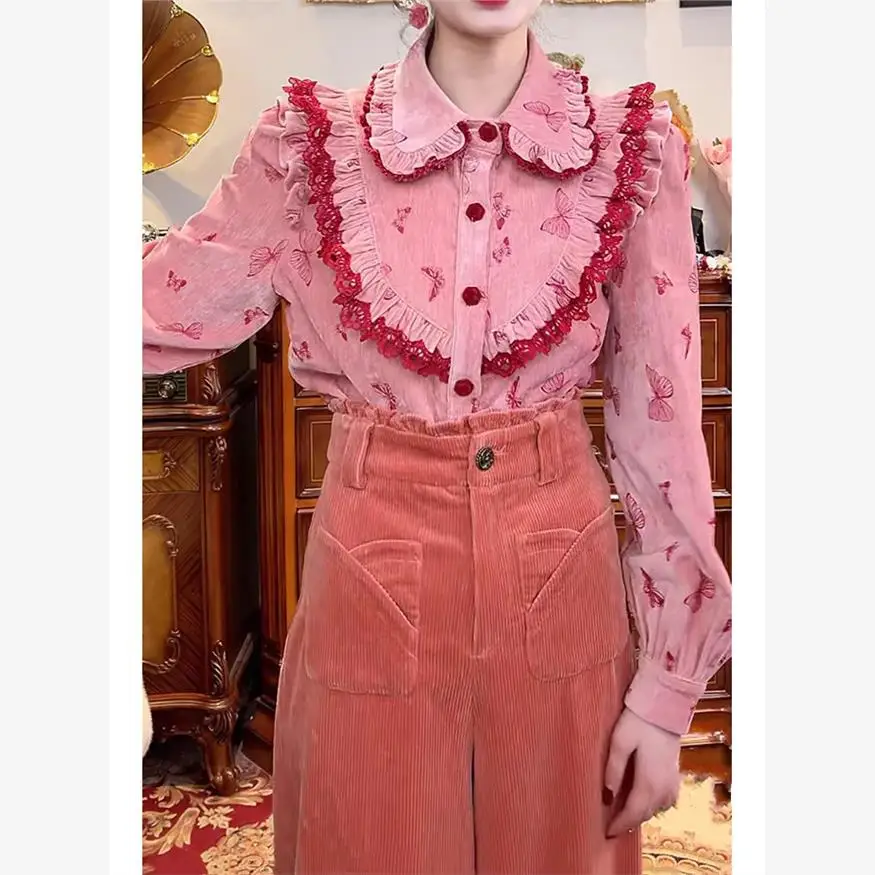 

Антивозрастной комплект из топа с принтом в гонконгском стиле и юбки с высокой талией, женский модный ансамбль, шикарная рабочая одежда, зимняя коллекция