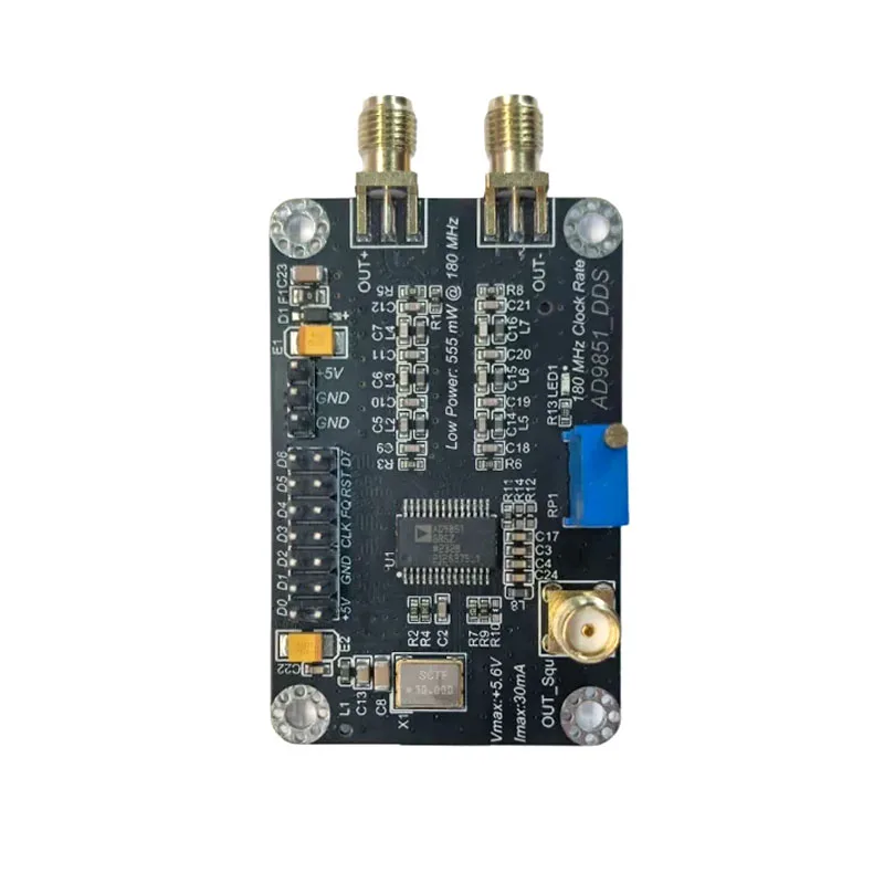 AD9851 DDS Signal Generator Module 5V 65MHz Sine/Square Wave Output SPI Parallel Interface for RF Testing DIY