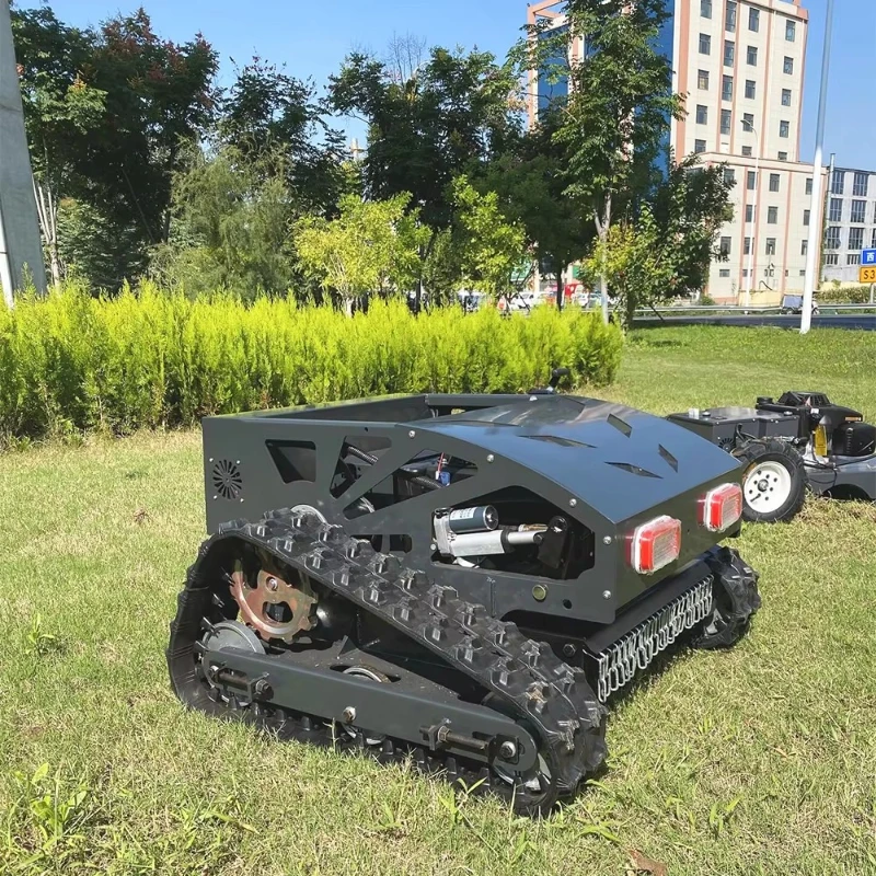 التحكم عن بعد جزازة العشب اللاسلكية ذاتية الدفع الشديدة المنحدر جزازة العشب آلة قطع مناسبة للحديقة والأرض المراعي #4